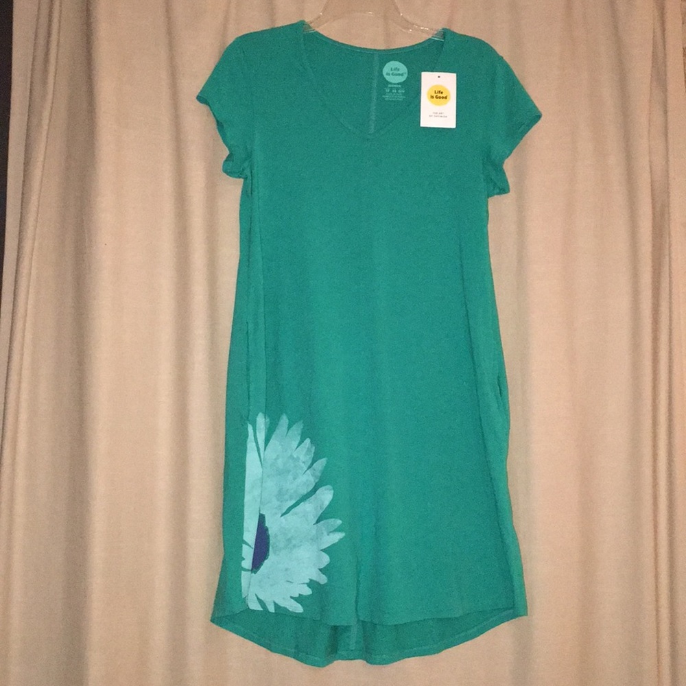 Life is good t-shirt dress